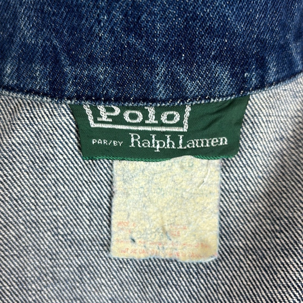Vintage POLO RALPH LAUREN denim & metal clasp jacket - Picture 10 of 10